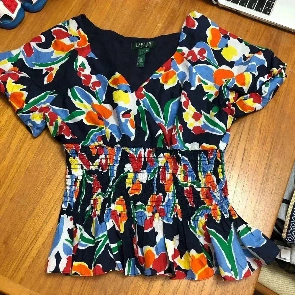 Lauren Ralph Lauren Floral Blouse - Multicolor